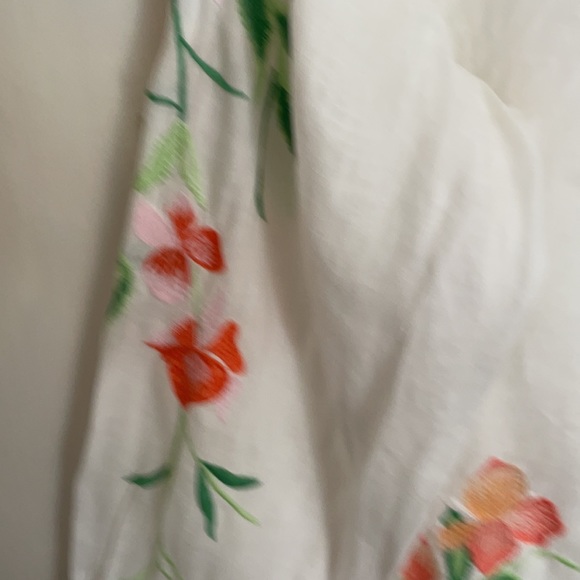 J.Jill ,linen , embroidered shirt , Size Large - Picture 3 of 6